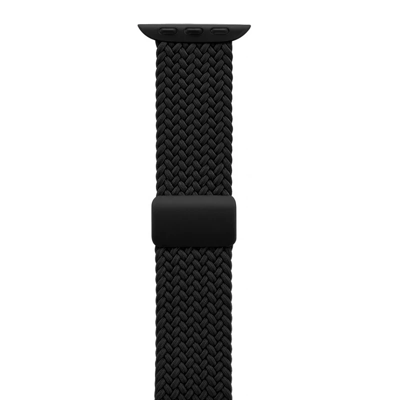 Crong Wave Band bracelete entrançado para Apple Watch 38/40/41/42 mm (preto)