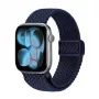 Crong Wave Band bracelete de tecido entrançado para Apple Watch 38/40/41/42 mm (Navy Blue)
