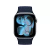 Crong Wave Band bracelete de tecido entrançado para Apple Watch 38/40/41/42 mm (Navy Blue)