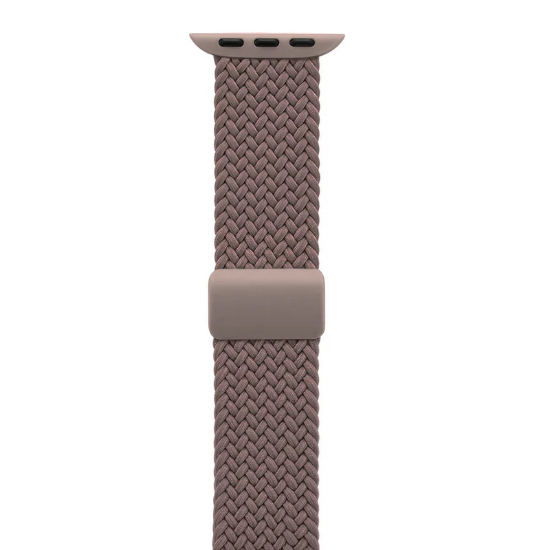 Crong Wave Band - bracelete entrançado para Apple Watch 44/45/46/49 mm (castanho)