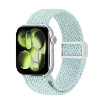 Crong Wave Band Braided Solo Loop para Apple Watch 44/45/46/49 mm (Mint)