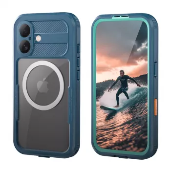 Crong Seal Cover capa impermeável IP68 para Apple iPhone 17 - azul-marinho