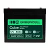 GREEN CELL Greencell AGM VRLA 12V 80Ah Bateria sem manutenção para UPS, balanças, autocaravanas (260x168x216mm)