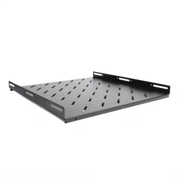 RACKTEL RL-P800S Prateleira fixa para rack 19 polegadas 1U profundidade 800mm capacidade de carga 80kg preto