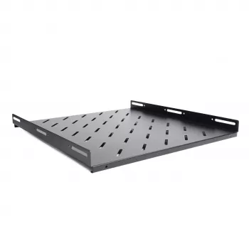 RACKTEL RL-P800S Prateleira fixa para rack 19 polegadas 1U profundidade 800mm capacidade de carga 80kg preto