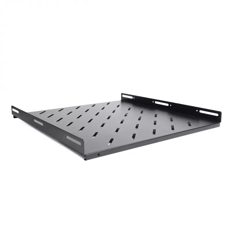 RACKTEL RL-P800S Prateleira fixa para rack 19 polegadas 1U profundidade 800mm capacidade de carga 80kg preto