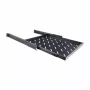 RACKTEL RL-P800W Prateleira deslizante 19 polegadas 1U para armários de 800 mm de profundidade, capacidade de carga 50 kg, preto