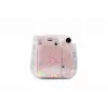 LOVEINSTANT Capa de proteção para Fujifilm Instax Mini 11 - transparente com lantejoulas rosa