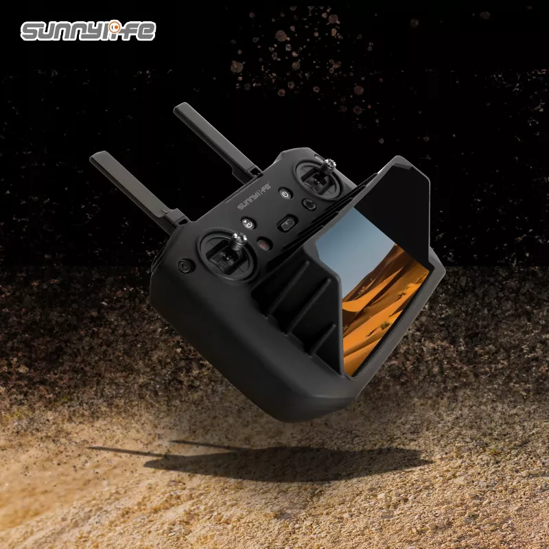 Quebra-luz SUNNYLIFE para comando DJI RC Pro - Quebra-luz magnético dobrável em pele PU