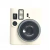 Capa de proteção em silicone LOVEINSTANT para Fujifilm Instax Mini 41 - Branco/Bege