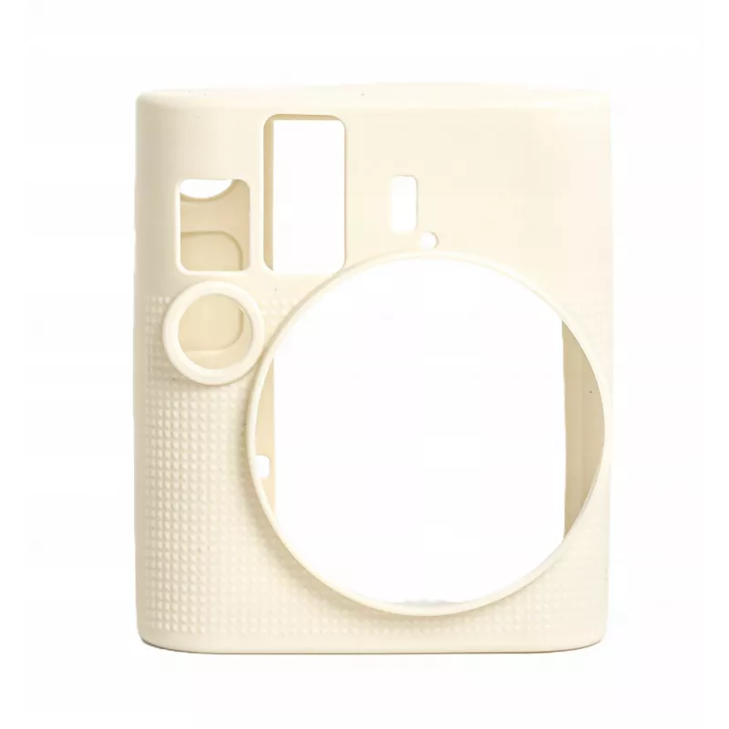 Capa de proteção em silicone LOVEINSTANT para Fujifilm Instax Mini 41 - Branco/Bege