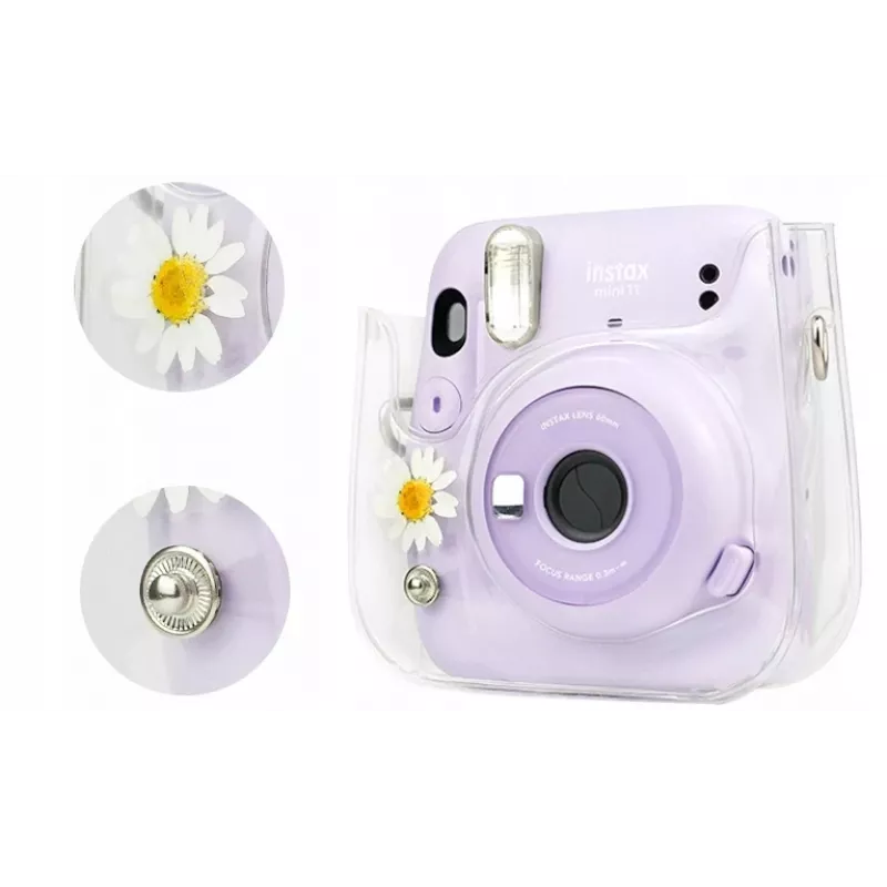 Conjunto de acessórios LOVEINSTANT 8 em 1 para Fujifilm Instax Mini 11 - Design: Camomila seca
