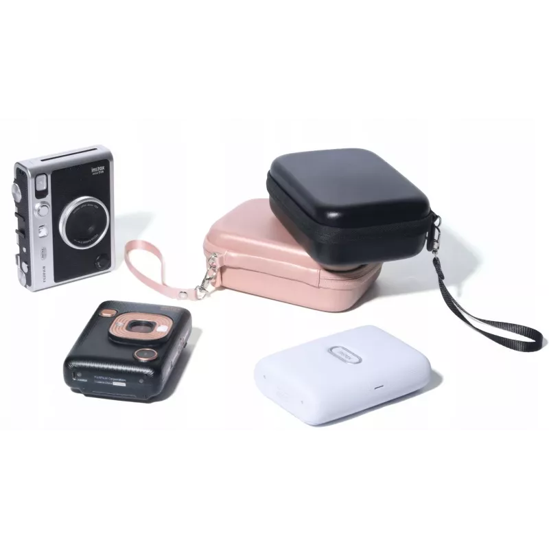 LOVEINSTANT capa de proteção para Fujifilm Instax Mini Evo / Mini Liplay / Mini Link - ouro rosa