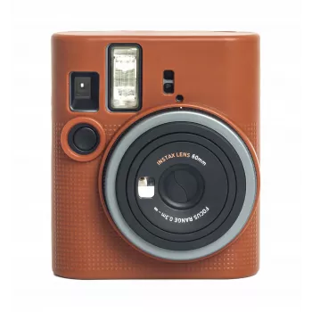 LOVEINSTANT capa de proteção de silicone para Fujifilm Instax Mini 41 - castanho