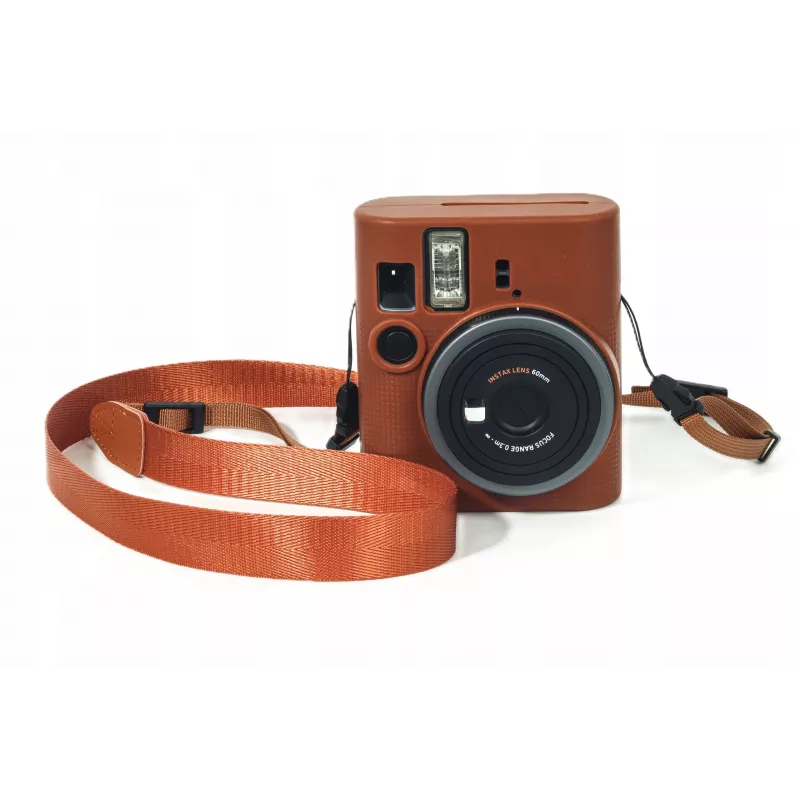 LOVEINSTANT capa de proteção de silicone para Fujifilm Instax Mini 41 - castanho
