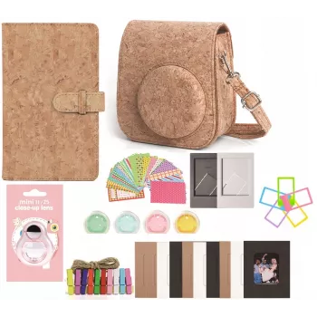 LOVEINSTANT conjunto de acessórios 8 em 1 para Fujifilm Instax Mini 11 - cortiça