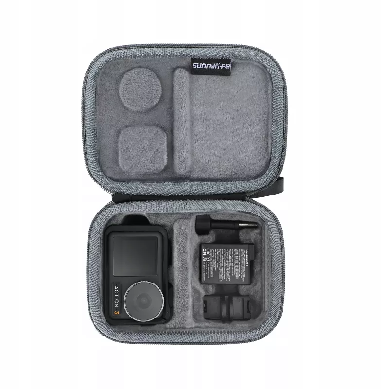 SUNNYLIFE estojo rígido de armazenamento protetor para DJI Osmo Action 3 - preto