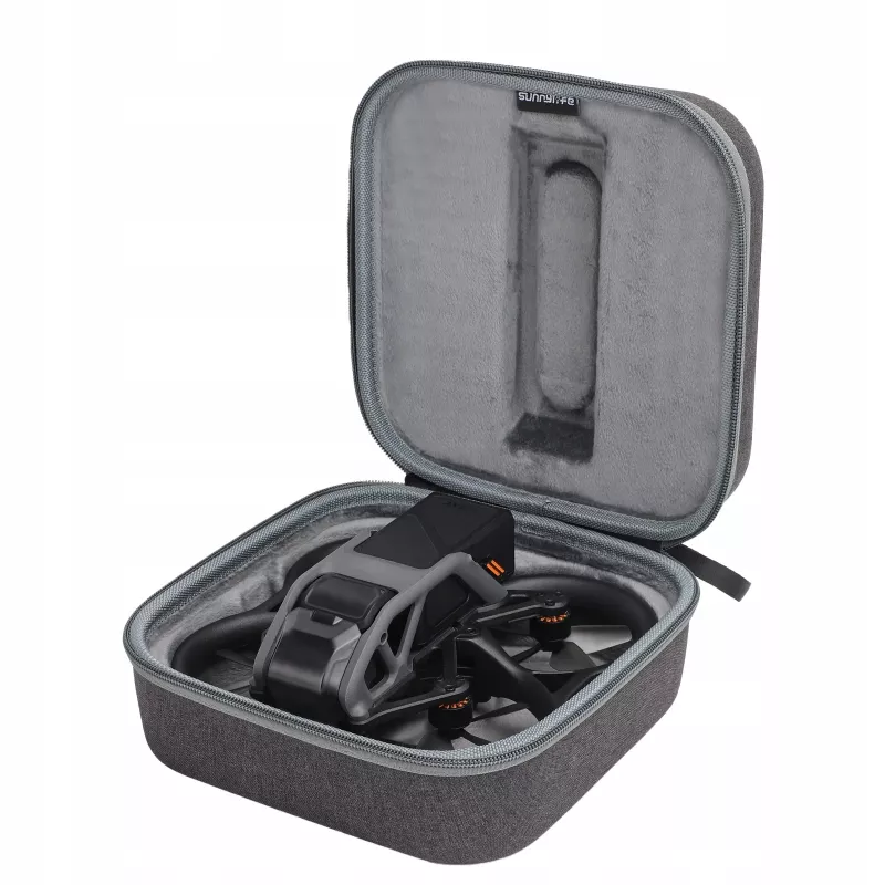 SUNNYLIFE bolsa de proteção para drone DJI Avata - bolsa de viagem semirrígida à prova de choques com alça de ombro, preto/cinzento