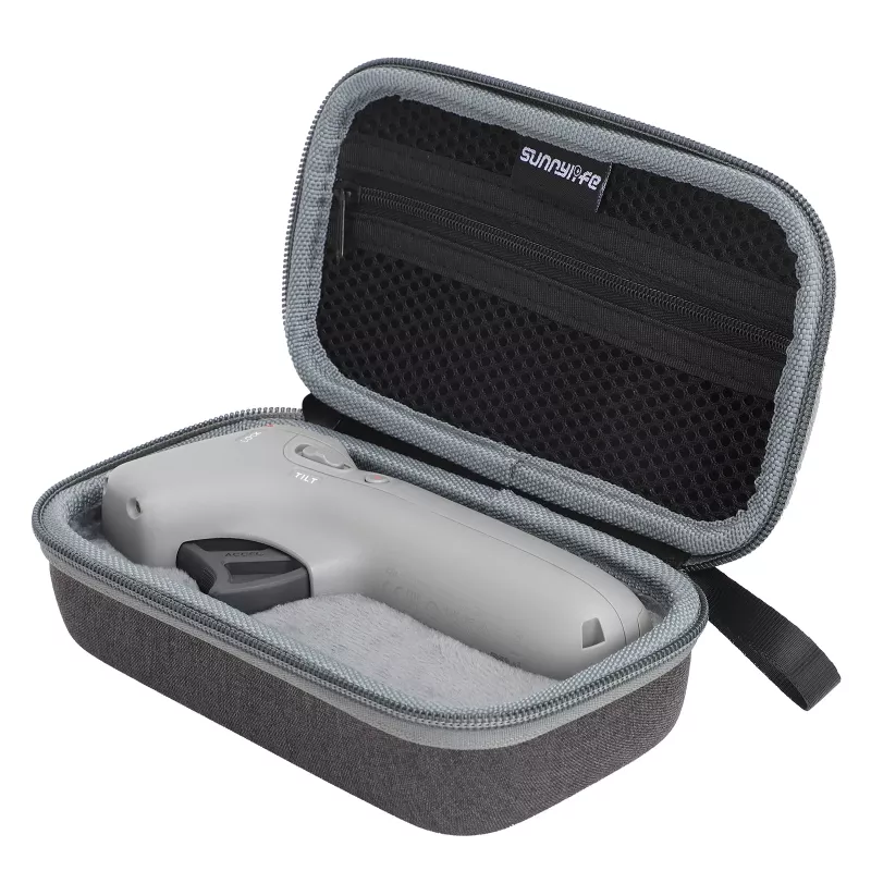 SUNNYLIFE capa de proteção para DJI Motion Controller - bolsa semirrígida de couro PU e EVA (preto)