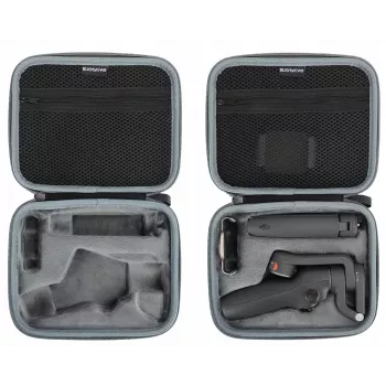 SUNNYLIFE bolsa de transporte rígida para DJI Osmo Mobile 6, náilon EVA, à prova de choques, à prova de pó, resistente a salpicos, preto