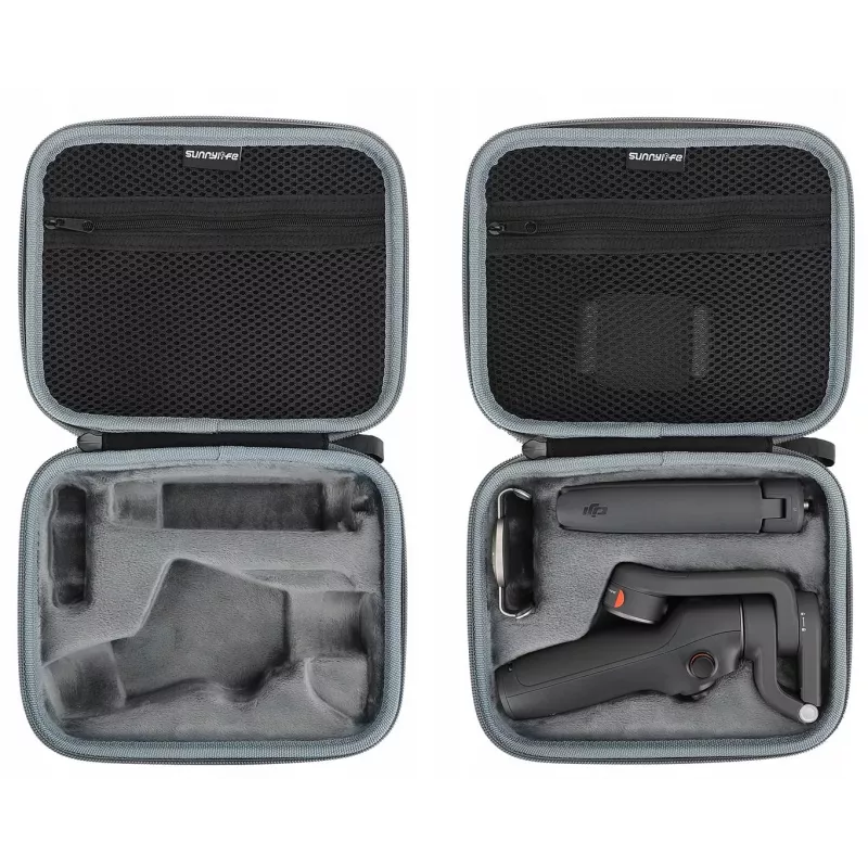 SUNNYLIFE bolsa de transporte rígida para DJI Osmo Mobile 6, náilon EVA, à prova de choques, à prova de pó, resistente a salpicos, preto