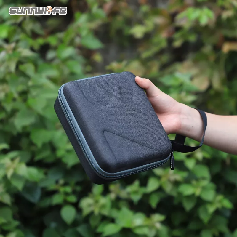 SUNNYLIFE bolsa de transporte rígida para DJI Osmo Mobile 6, náilon EVA, à prova de choques, à prova de pó, resistente a salpicos, preto