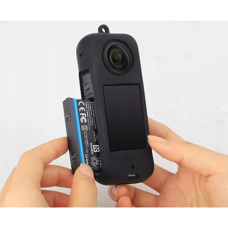 SUNNYLIFE capa de proteção em silicone para Insta360 X3 - preto