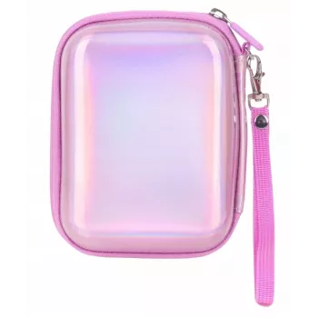 LOVEINSTANT estojo capa para Instax Mini Evo / Mini LiPlay / Mini Link - rosa brilhante