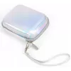 LOVEINSTANT capa de couro PU brilhante prateado para Fujifilm Instax Mini Evo / Mini Liplay / Mini Link