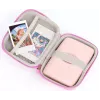 LOVEINSTANT capa de couro PU brilhante prateado para Fujifilm Instax Mini Evo / Mini Liplay / Mini Link