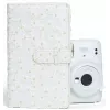 LOVEINSTANT álbum de fotografias para Fujifilm Instax Mini / Xiaomi / Polaroid / Canon / HP / Kodak - branco bordado