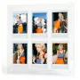 LOVEINSTANT porta-fotografias para 6 fotografias, compatível com Fujifilm Instax Mini / Xiaomi / Polaroid / Canon / HP / Kodak - zinco / transparente