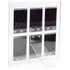 LOVEINSTANT porta-fotografias para 6 fotografias, compatível com Fujifilm Instax Mini / Xiaomi / Polaroid / Canon / HP / Kodak - zinco / transparente