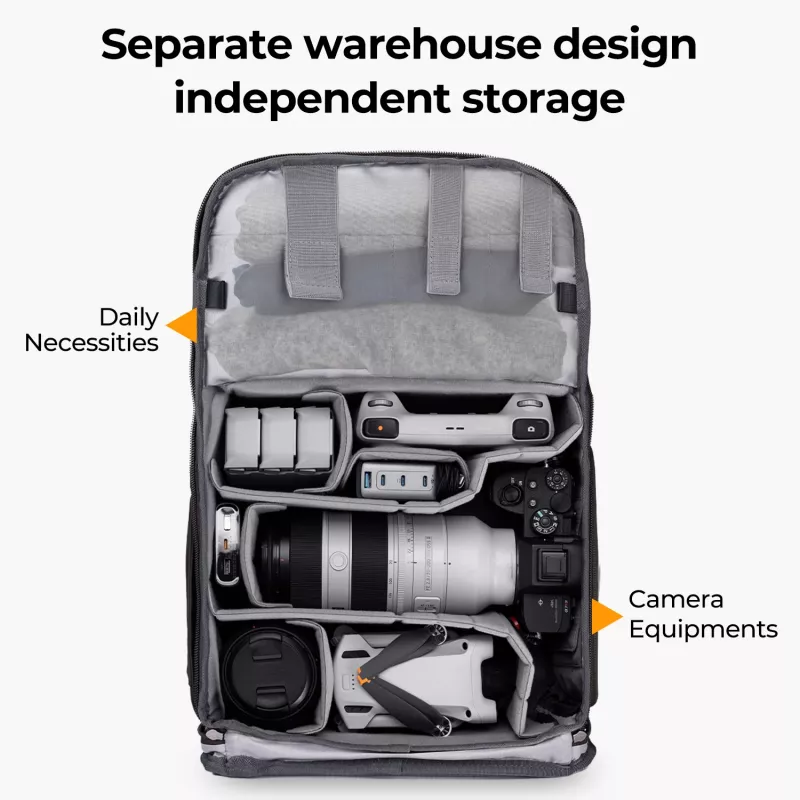 KF mochila para câmara, portátil e drone KF13.087AV1