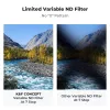 KF X-Fader filtro ND variável 43mm ND8-ND128 cinzento