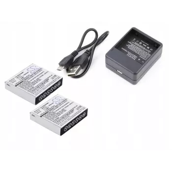 Conjunto CAMERON SINO 2x bateria + carregador para Xiaomi Yi AZ13-1