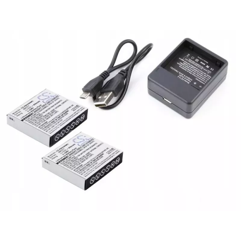 Conjunto CAMERON SINO 2x bateria + carregador para Xiaomi Yi AZ13-1