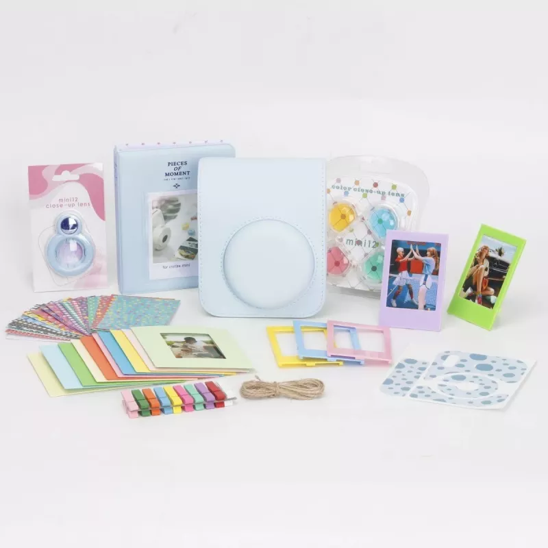 LOVEINSTANT conjunto de acessórios 8 em 1 para Fujifilm Instax Mini 12 - azul