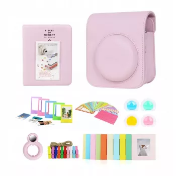 LOVEINSTANT conjunto de acessórios 8 em 1 para Fujifilm Instax Mini 12 - rosa