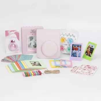 LOVEINSTANT conjunto de acessórios 8 em 1 para Fujifilm Instax Mini 12 - rosa
