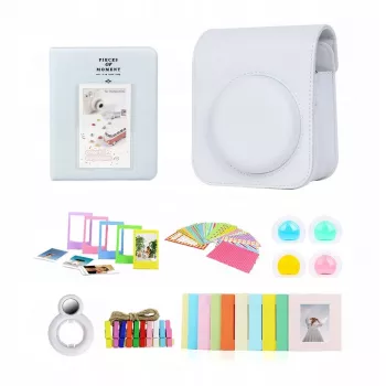 LOVEINSTANT conjunto de acessórios 8 em 1 para Fujifilm Instax Mini 12 - branco