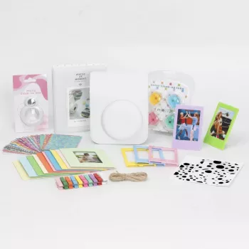 LOVEINSTANT conjunto de acessórios 8 em 1 para Fujifilm Instax Mini 12 - branco