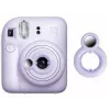 LoveInstant espelho de encaixe para Fuji Fujifilm Instax Mini 12 lilás