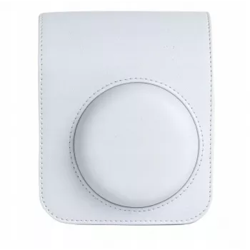 LOVEINSTANT conjunto de bolsa para câmara e álbum de fotografias para Fuji Instax Mini 12 - branco (108 fotos)