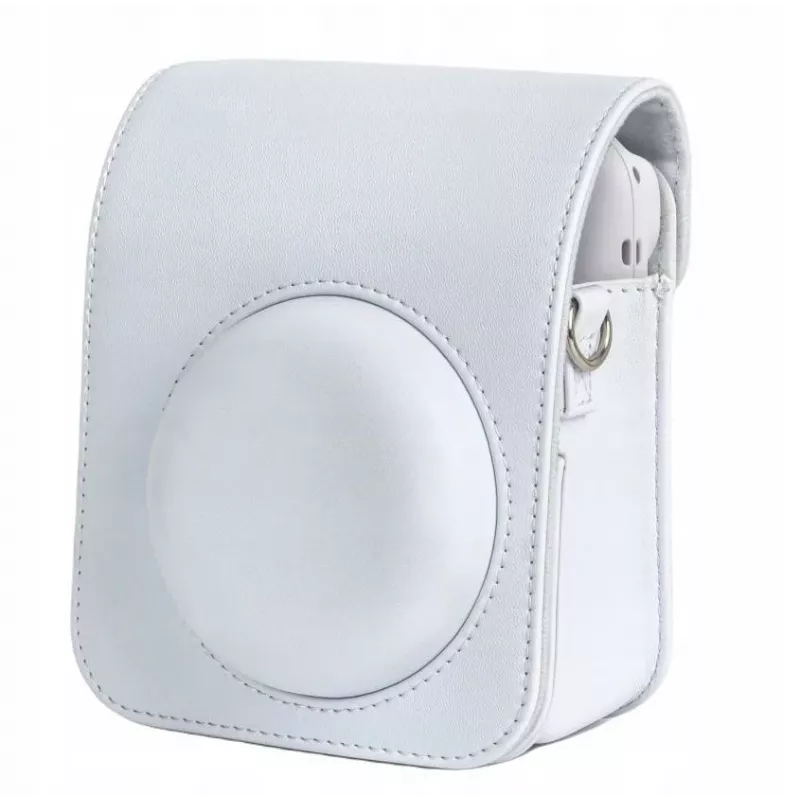 LOVEINSTANT conjunto de bolsa para câmara e álbum de fotografias para Fuji Instax Mini 12 - branco (108 fotos)