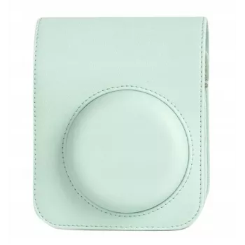 LOVEINSTANT conjunto de capa protetora e álbum de fotografias para Fujifilm Instax Mini 12 - verde (108 fotos)