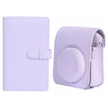 LOVEINSTANT kit de capa para Fuji Instax Mini 12 + álbum de fotografias 108x / lilás