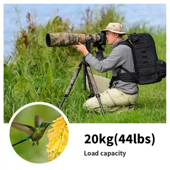 K&F Concept cabeça panorâmica gimbal Pro 20kg 1/4 3/8 KF31.033