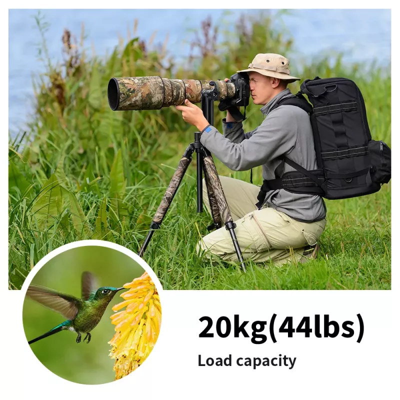 K&F Concept cabeça panorâmica gimbal Pro 20kg 1/4 3/8 KF31.033