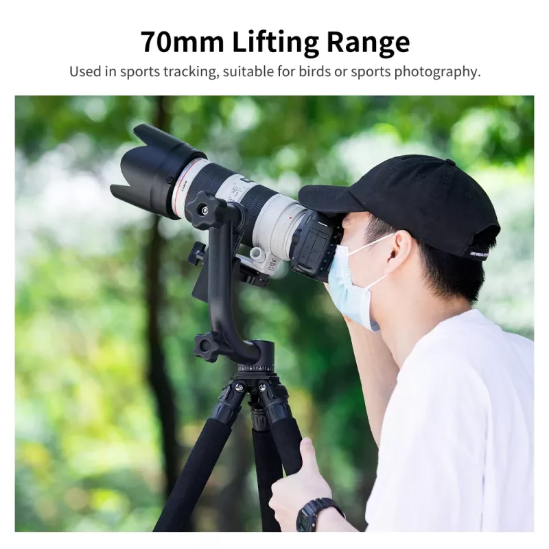 K&F Concept cabeça panorâmica gimbal Pro 20kg 1/4 3/8 KF31.033